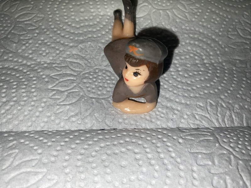 Vintage Wilton’s Cake Topper Brownie Girl Scout Girl gallery