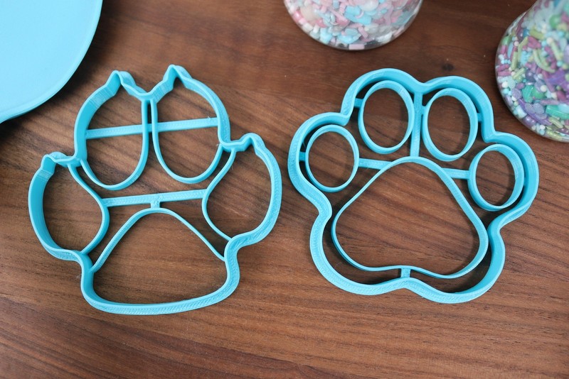 Pet Paw Prints Cookie Cutters - Cat Print, Dog Print, Duck Print, Horse Print, gallery