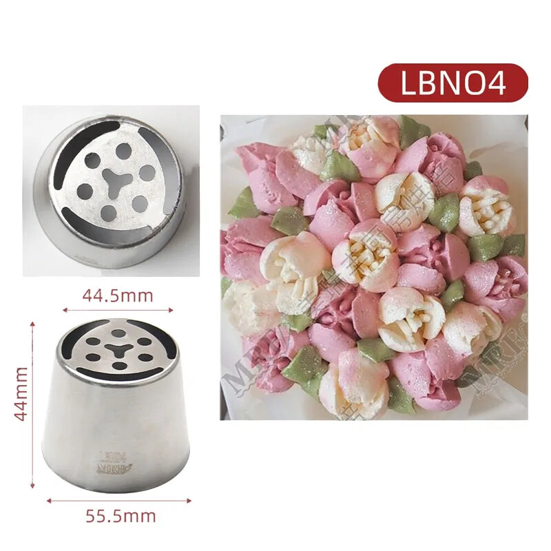 New Russian Stainless Steel Nozzle Birthday Christmas Cake Rosebuds DIY Russian gallery