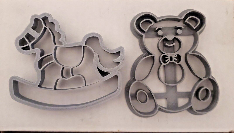 MIXED LOT OF 34 COOKIE CUTTERS HALLOWEEN & BABY SHOWER - NEW gallery