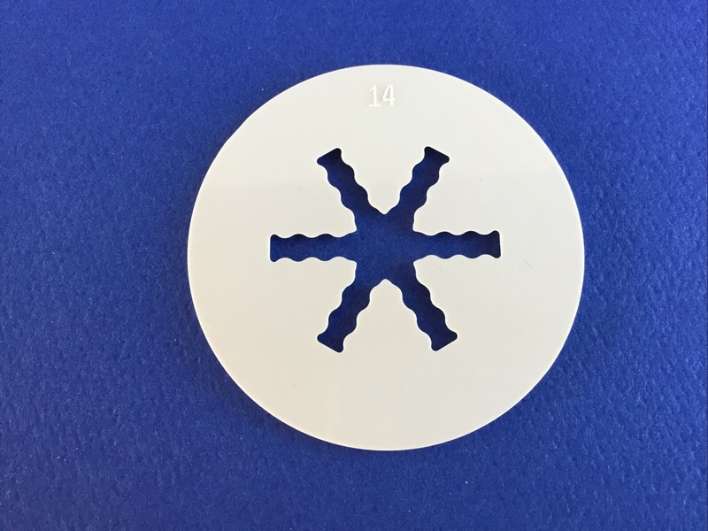 The Pampered Chef Cookie Press Parts Cookie Disc # 14 Replacement Disk Free Ship