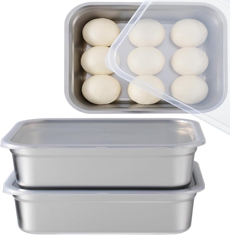 2 Pa Pizza Dough Proofing Box, Staable Stainl Steel Bread Proofing