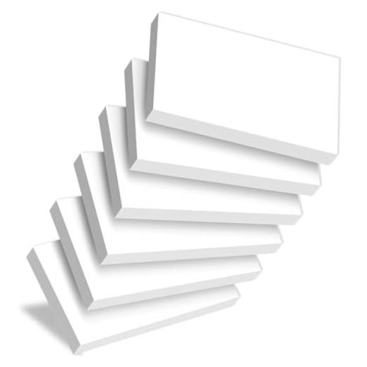 Blank Index Cards 3×5, 300 Pcs White Index Cards Blank, Double-Sided Blank