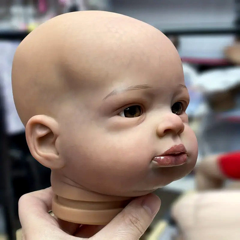 baby Doll head 3D silicone mold Resin, plaster, candle, soap mold 0965-73