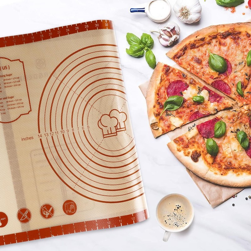 26x16 Inch Extra Thick Silicone Baking Mat with 26"L x 16"W, Red gallery