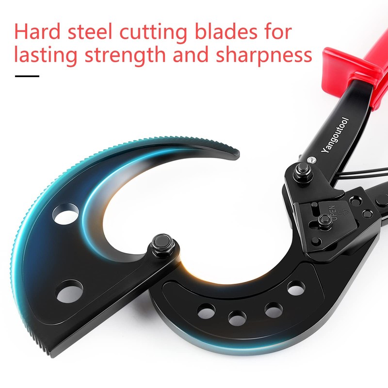 Yangoutool Ratcheting Cable Cutters 400mm² / Φ22.5mm Heavy Duty Copper Aluminum gallery