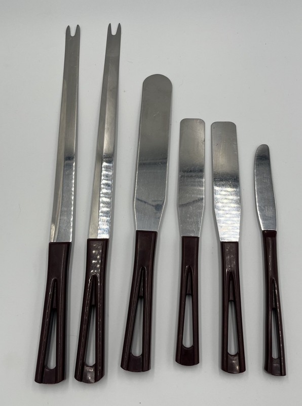 Vintage Stanhome Lot of 6 Spatula Icing Spreaders Stainless Kitchenware Knife