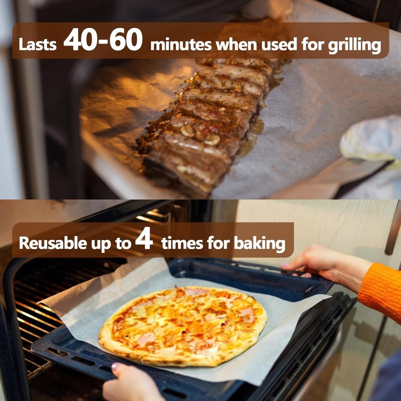 300PCS Thickened Precut Parchment Paper Sheets, 6×6 In Non-Toxic Burger Pap gallery