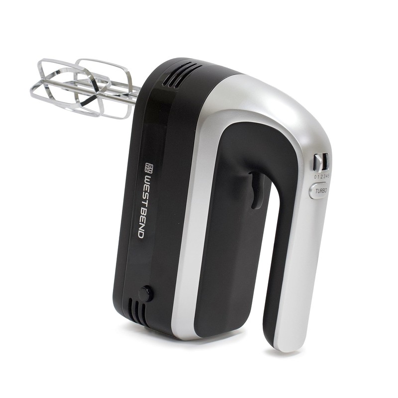 Hand Mixer Plus with Immersion Blender Attachment, 6 Speed Options with Ergon…