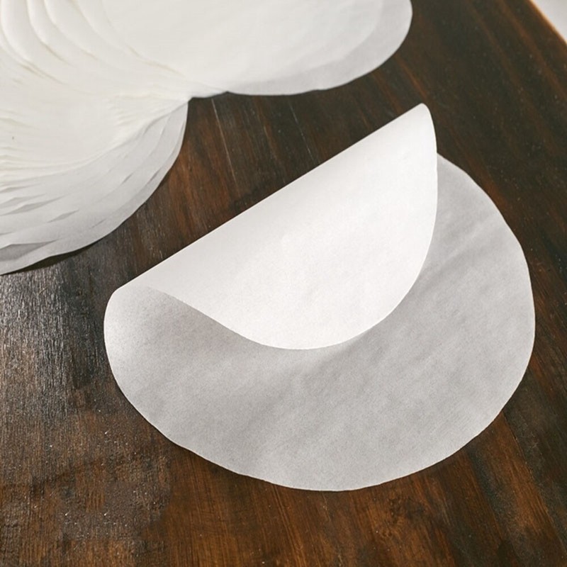 500x 4/5/6inPatty Paper Baking Round Hamburger Wa-x Discs Non Stick BBQ Paper gallery