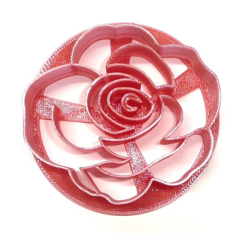 MINI SIZE ROSE FLOWER CONCHA COOKIE CUTTER MEXICAN SWEET BREAD STAMP USA PR4892