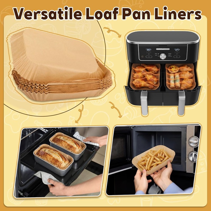 300 Pcs Air Fryer Liners Disposable Parchment Baking Paper Liner Rec gallery