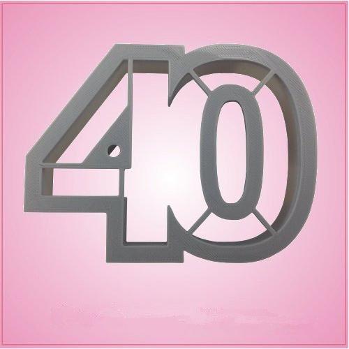 Number 40 Cookie Cutter