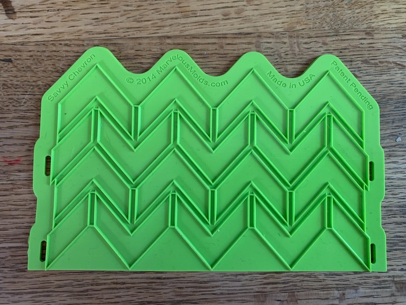 Savvy Chevron Onlay Marvelous Molds Cake Mold