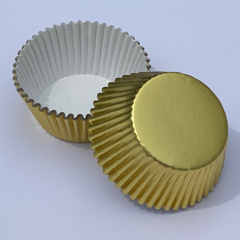Gold Foil Cupcake Liner – STANDARD size | 500 ct Baking Cups gallery