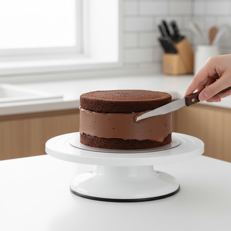 JJUNW 3 Pcs Straight Cake Icing Spatula Set, Stainless Steel Spatula Cake Cre... gallery
