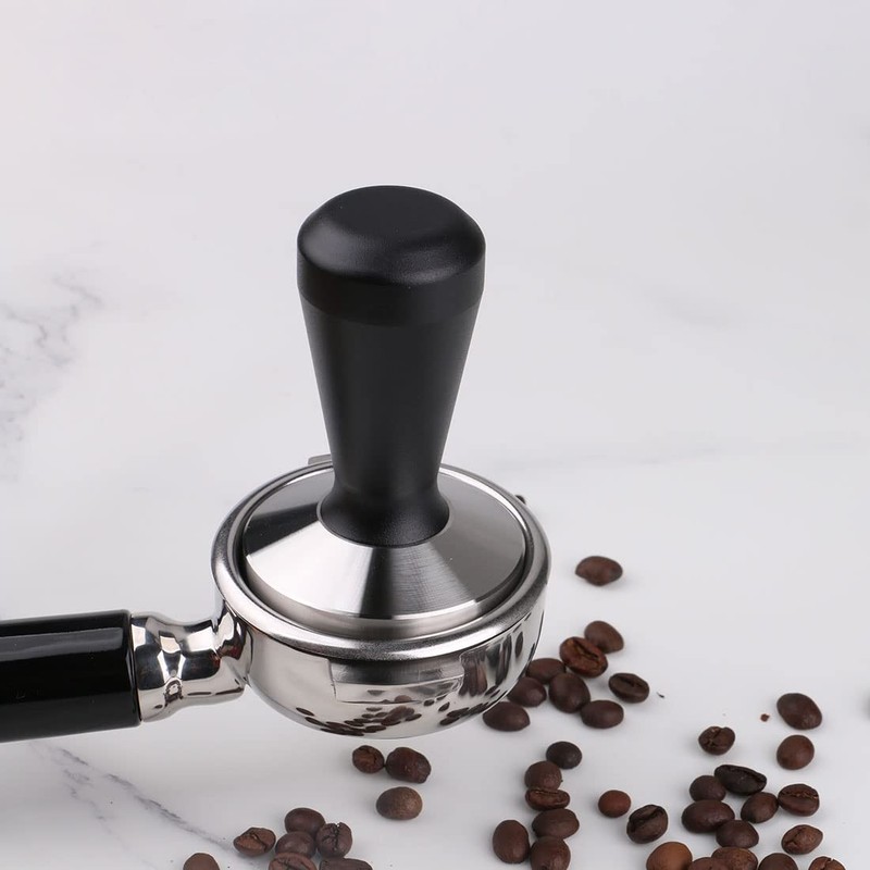 omgogo Stainless Steel Coffee Tamper 49mm Barista Espresso Base 49mm, black gallery