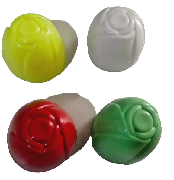 16 Pcs Colorful Vibrant Rose Flower Molds Reusable Jelly Pudding Cup gallery