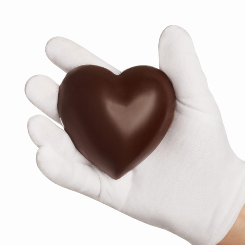 Mold for chocolate "Hearts convex Large 9cm." plastic mold for confectioners gallery