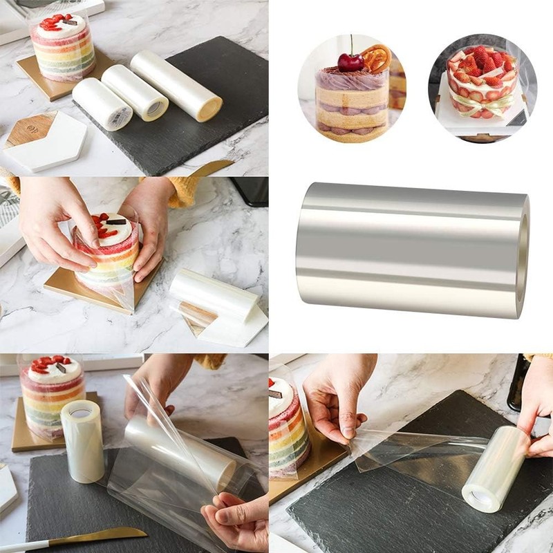 Clear Cake Collars 4 x 394 Inch Acetate Rolls Pack of 10 Mousse Strips gallery