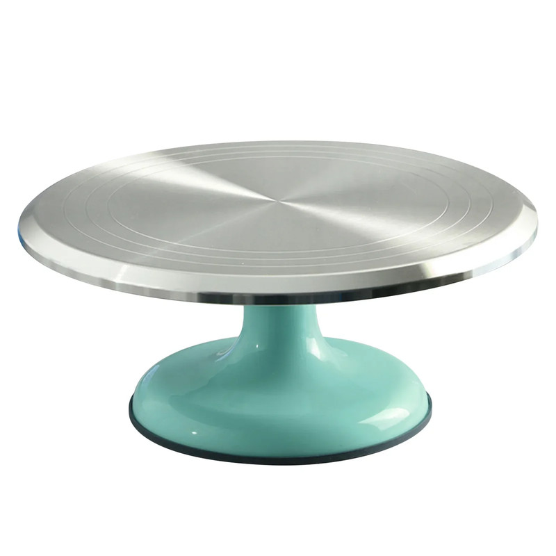 10 Inch Cake Turntable – Aluminum Alloy Revolving Stand for Cake Decorating