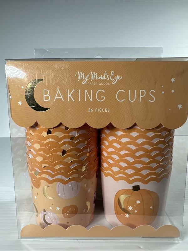 My Mind’s Eye Halloween Pumpkin Baking Cups 36ct – Cupcake Muffin Liners Fall…