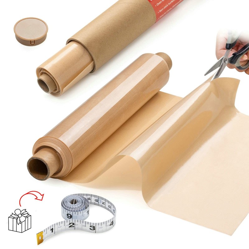 Silicone Baking Mat Roll -12IN x 10FT Non Stick Heat 120″L x 12″W, Beige