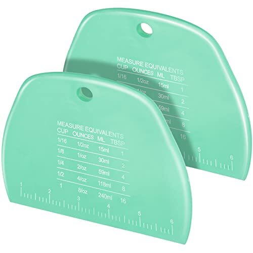 2 Pcs Dough Scraper Dough Scraper Plastic Bench Scraper Dough Cutter Multipur…
