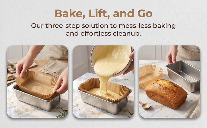 150Pcs Loaf Pan Liners, 9X5inch Parchment Paper Liners for Cooking Bread gallery