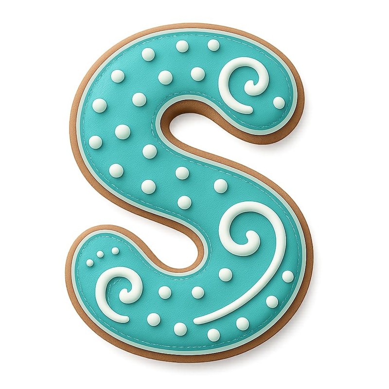 Bubble Style Letter 3" Bubble Style Letter 3" Curly S Cookie Cutter & S - 2.2x3" gallery