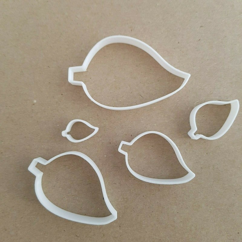 Leaf Autumn Tree Foliage Shape Mini Fondant Cutter Small Sugarcraft Icing Tiny gallery