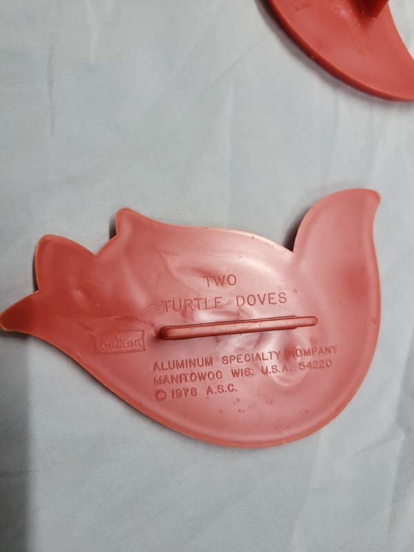 Chilton "12 Days of Christmas" Cookie Cutter Set, Red Plastic, USA 1978, ONLY 11 gallery