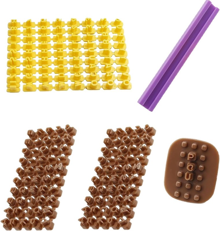 172Pcs Letter Stamps for Clay – DIY Alphabet Number Symbols Cookie