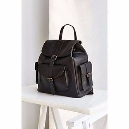BDG Black Leather Pocket Backpack-$175 MSRP