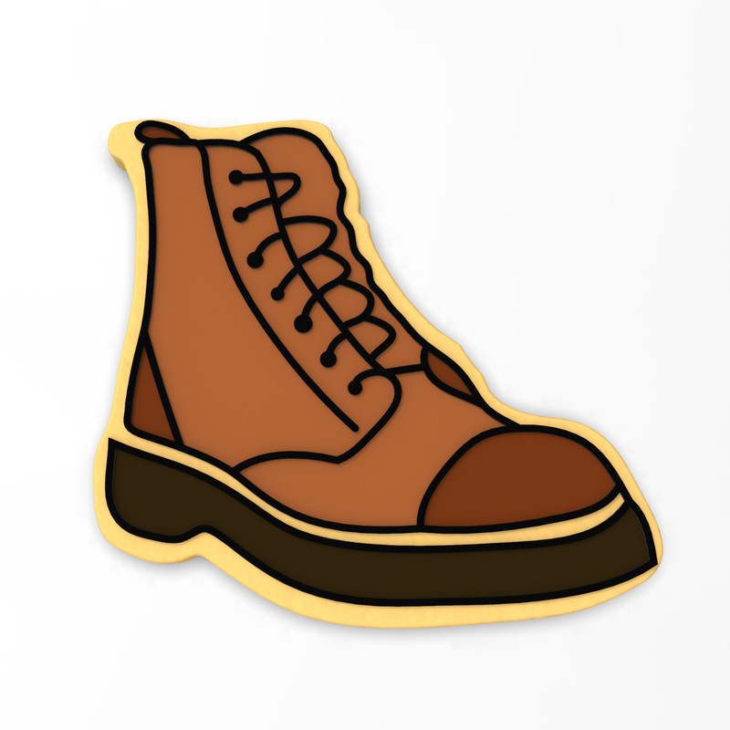 Work Boot Cookie Cutter & Stamp | Steel Toe Construction Blue Shoe Sole Working gallery