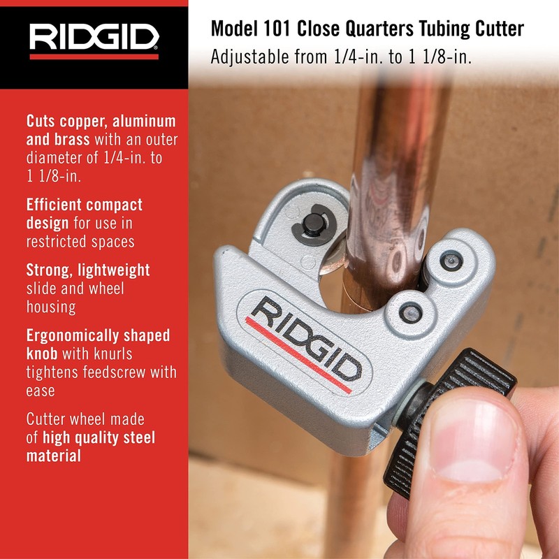 Ridgid 29963 Model 35S 1/4 To 1-3/8 Stainless Steel Tubing Cutter X-Cel Knob gallery