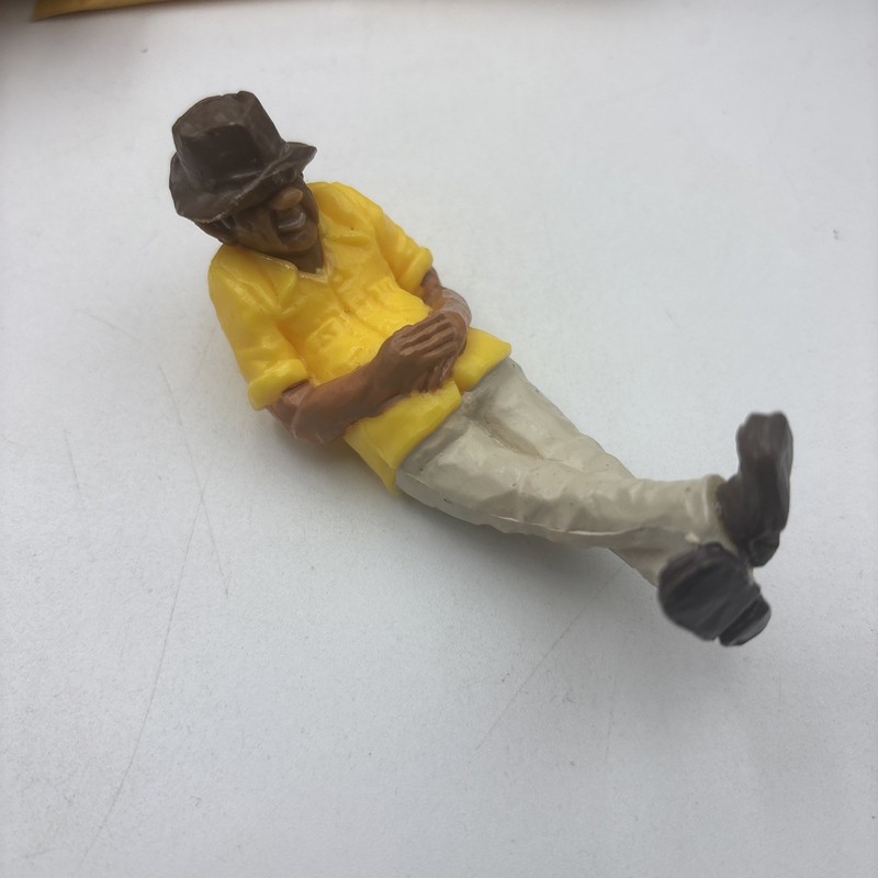 Vintage Wilton Cake Topper Elderly Old Man Napping Relax Sleeping Reclining 1979