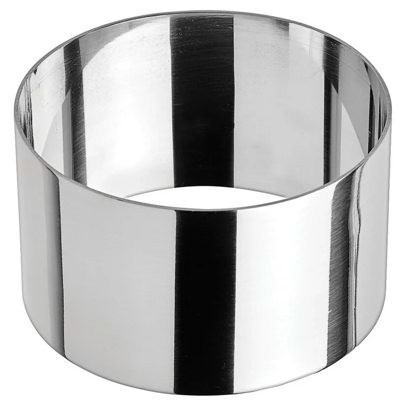 Pastry Mold Oblong Polish Mirror Finish Stainless Steel 4″ x 1.38″