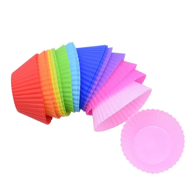 Silicone Cake Mold round Muffin Cupcake Baking Molds Reusable DIY Cake Decoratin gallery