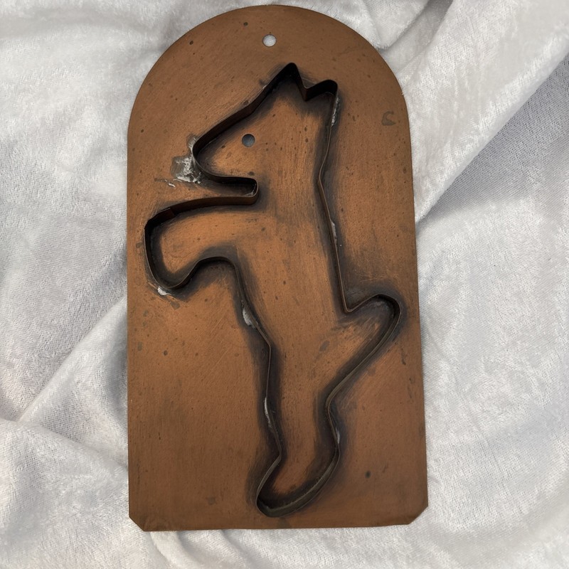 Pfaltzgraff Copper Cookie Cutter Ginger Dog Village Coppersmith USA Scottie