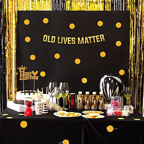 Funny Birthday Gold Glitter Banner – Birthday and Retirement Party Supplies gallery
