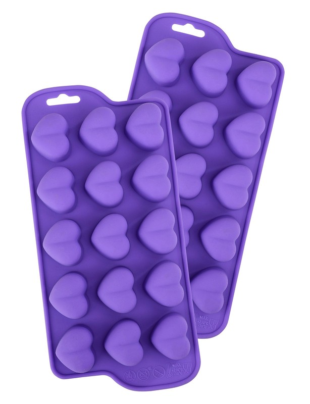 Set of 3 Heart Silicone Mold - Valentine Heart Shaped Silicone Mold, Jelly an... gallery