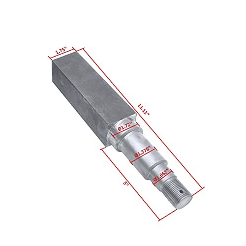 5-Bolt on 4-1/2 inch Circle Trailer Hub Assembly with 1-3/8 inch to 1-1/16 gallery