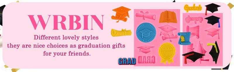 Graduation Silicone Mold, Doctoral Cap Owl Diploma Scroll Silicone Molds, gallery
