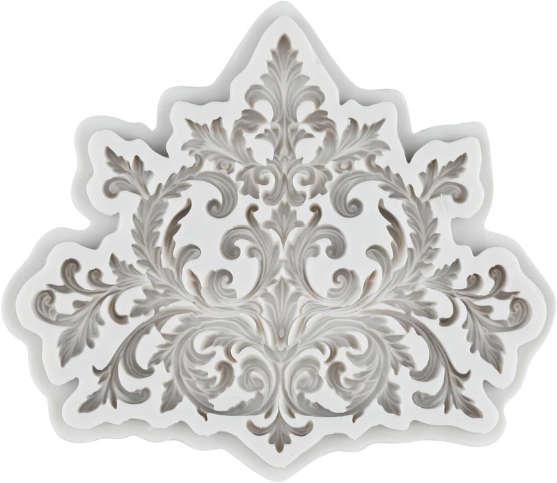 Baroque Style Curlicues Scroll Lace Polymer Clay Mold Scroll Relief Lace gallery