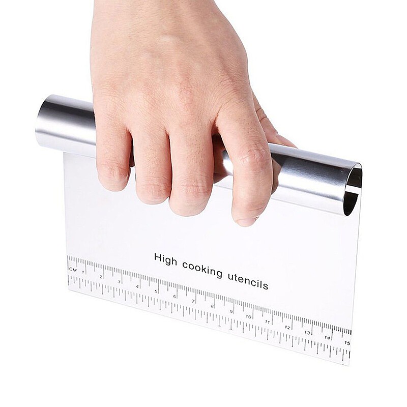 Cake Stainless Steel Pizza Dough Scraper Pastry Baking Tool Dough Kitchen gallery