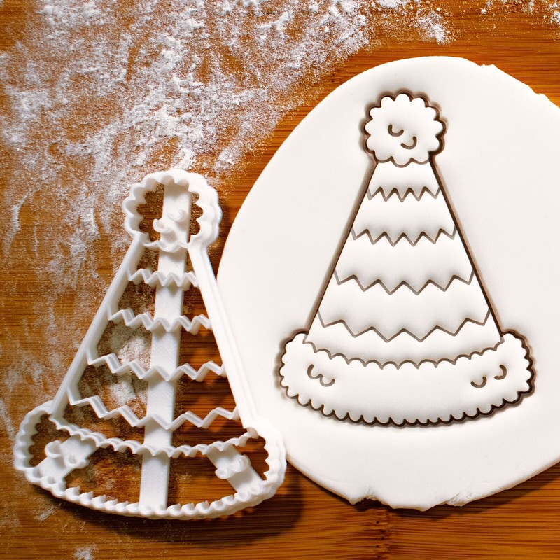 Party Hat Cookie Cutter – Birthday Celebration, fiesta, new year Christmas xmas