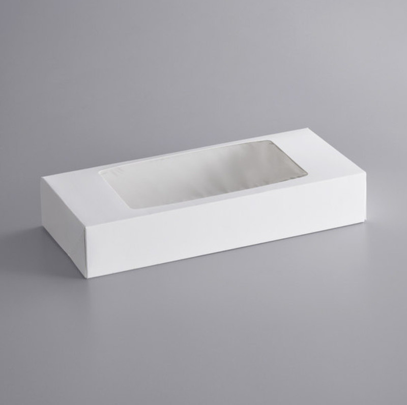 200 Pack Cookies Cupcakes Donuts Bakery Box With Window White Auto-Popup New gallery