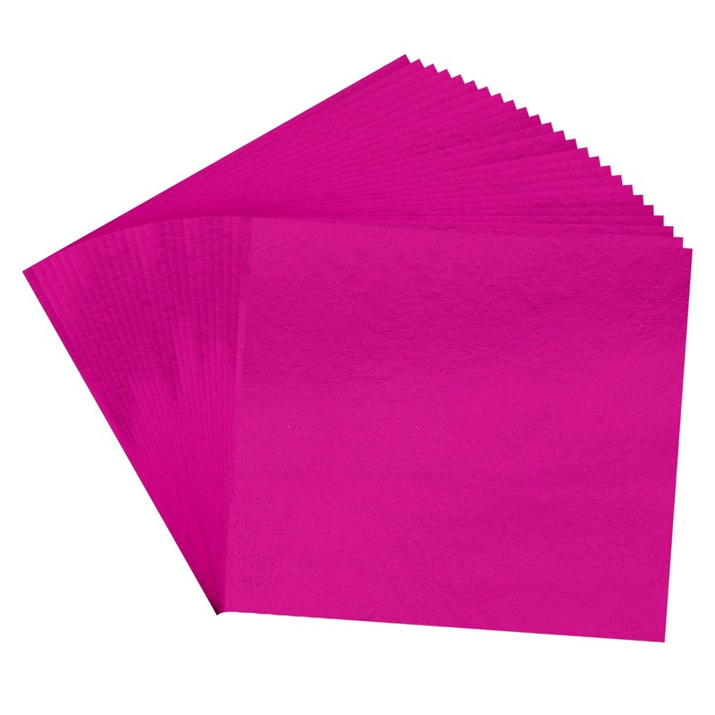 100Pcs 3.7″ x 3.4″ Gold Leaf Sheets Gold Foil Sheet Metallic Leaf Paper Pink