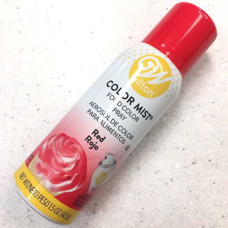 Wilton Edible Food Color Mist Spray RED Halloween Decorating New Sealed 1.5 Oz